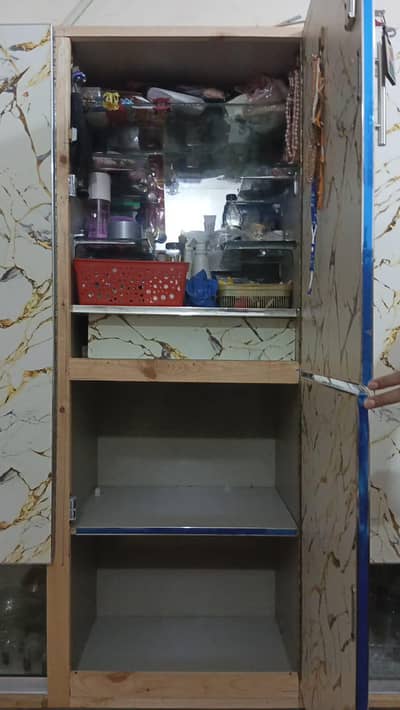 6 Door wardrobe with 4 Sliding Glass Door and a Special Beauty Cabinet