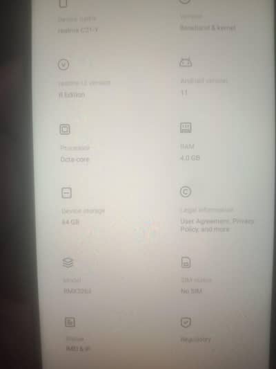 Realme C21Y argent sale