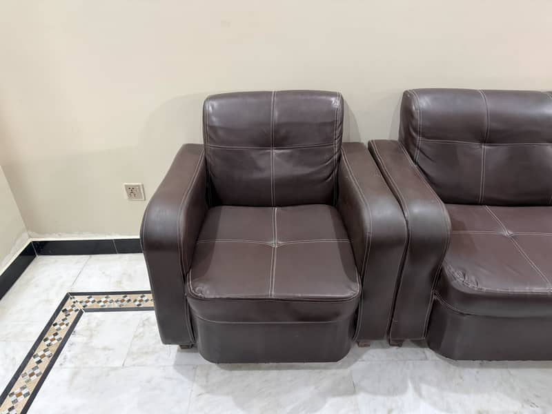 Sofa Set Brown 1