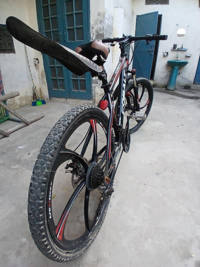 A mountain bike