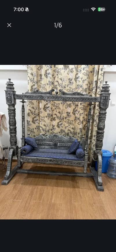 beautiful wooden chinioty jhoola for sale