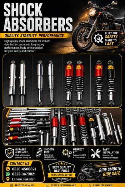 Front and Rear Shocks & Suspension Parts | All Bike Models