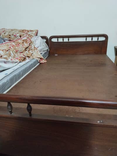 Solid Wooden Single Bed (2)