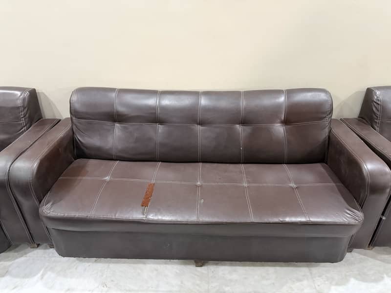 Sofa Set Brown 3