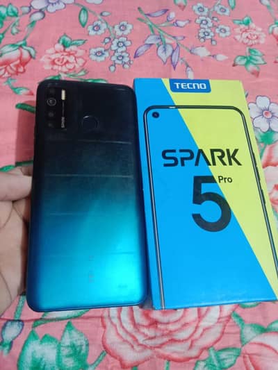 Tecno Spark 5 Pro 4GB Ram 64GB ROM All accessories complete with box.
