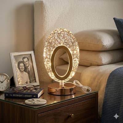 LED Crystal Table Lamp Star Moon Night light 3 color lamp