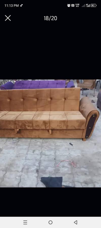 Wooden Sofa cum Bed