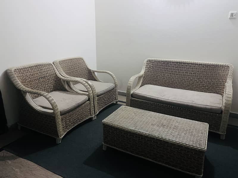 Cane sofa 1