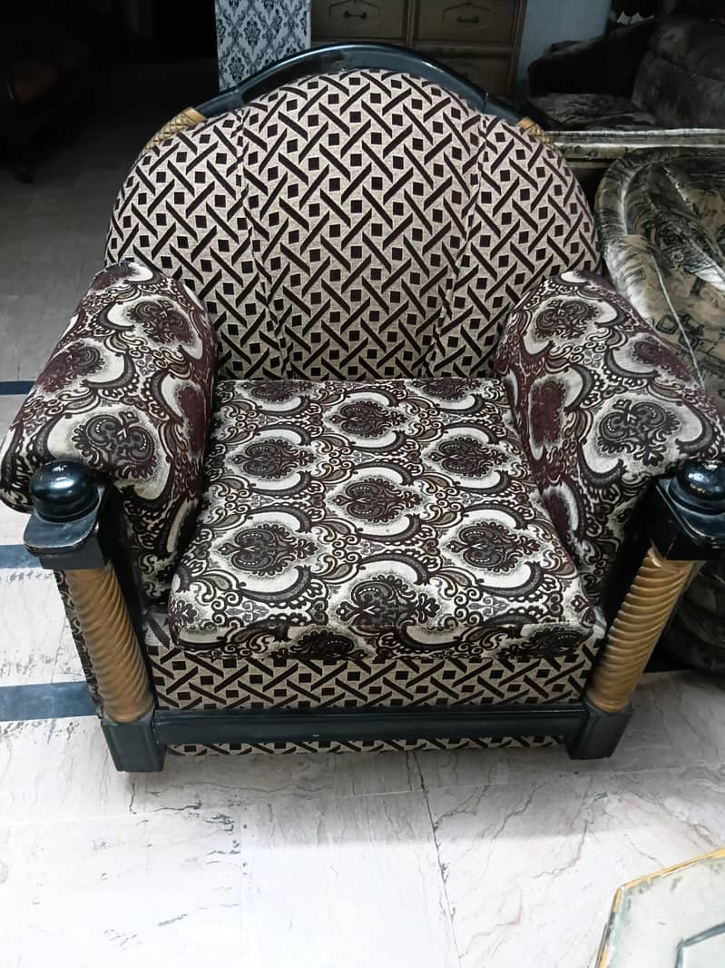 3 sofa set double spring sofa good condition 0