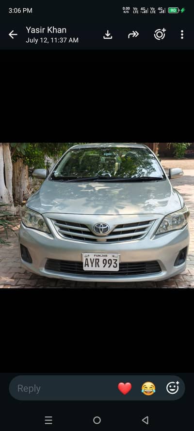 Toyota Corolla XLI 2014