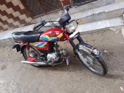 For Sale Honda CD70 Red color 2021 Model