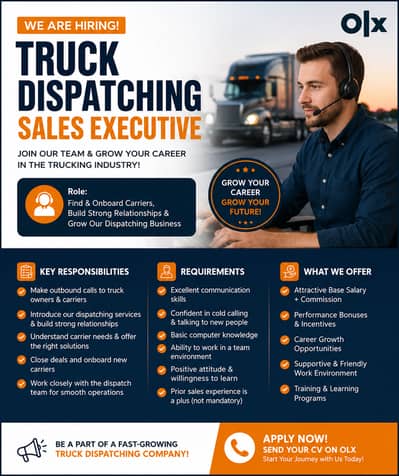 Remote Sales Representative – USA-Based Truck Dispatching Campaign