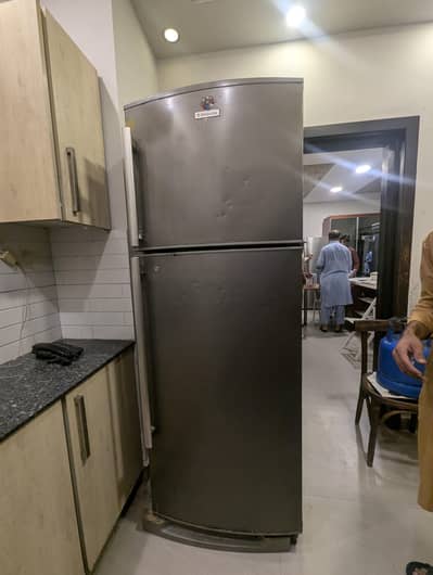 fridge and freezer on top