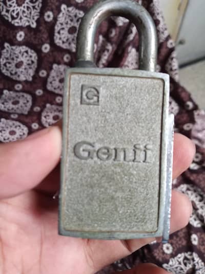 Rare Vintage Genii Magnetic Padlock with Original Key