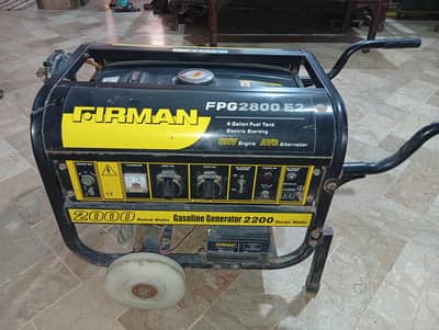 FIRMAN FPG2800 E2 2KW Generator Petrol + Gas Electric Start