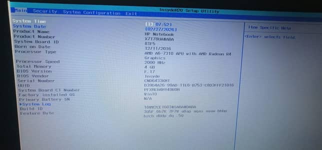 HP laptop elitebook 8470p