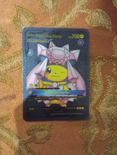 Pokémon Pikachu Mega Diance black basic card