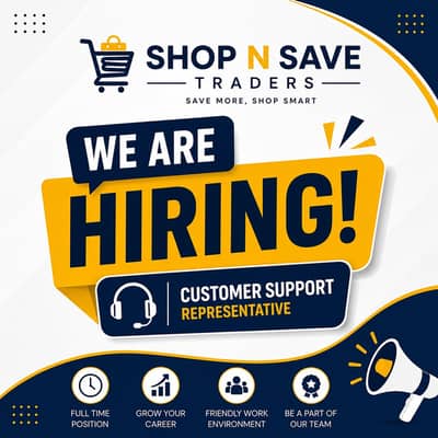  We're Hiring – Customer Support Representative