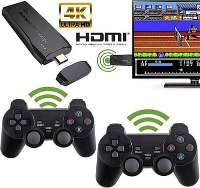4K HD Wireless Retro Game Stick – 20,000+ Games