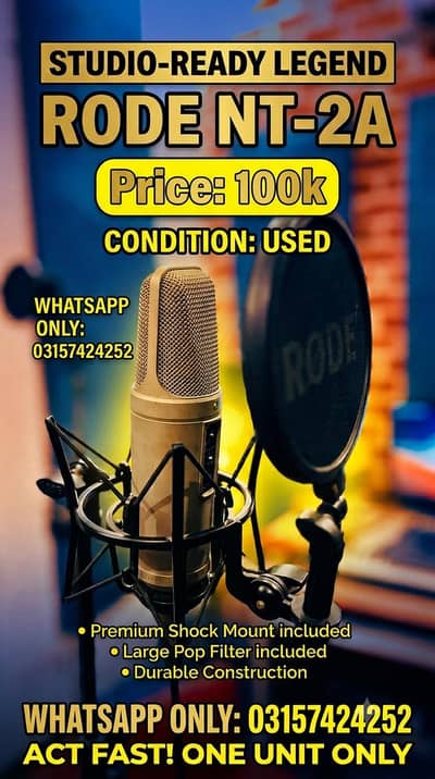 Condition Like New - Rode Nt-2a