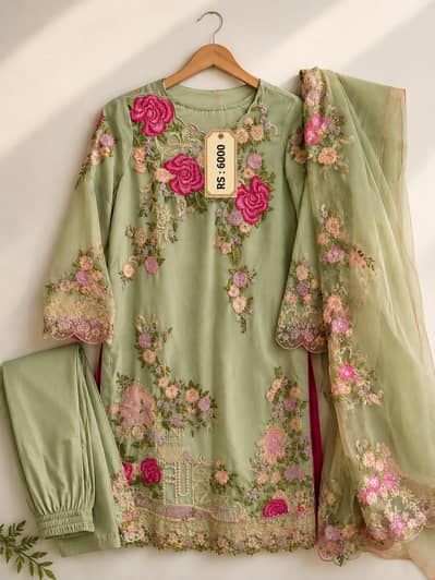Ladies 3 Piece Suits Collection | Embroidered Party & Casual Wear