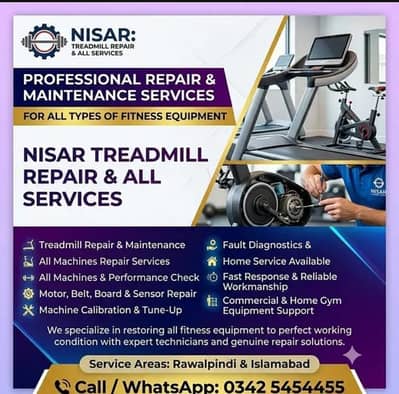 Professional Gym Machine Repair Technician Rawalpindi