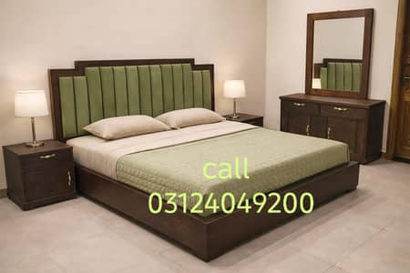 low profile bed set with dressing table call 03124049200