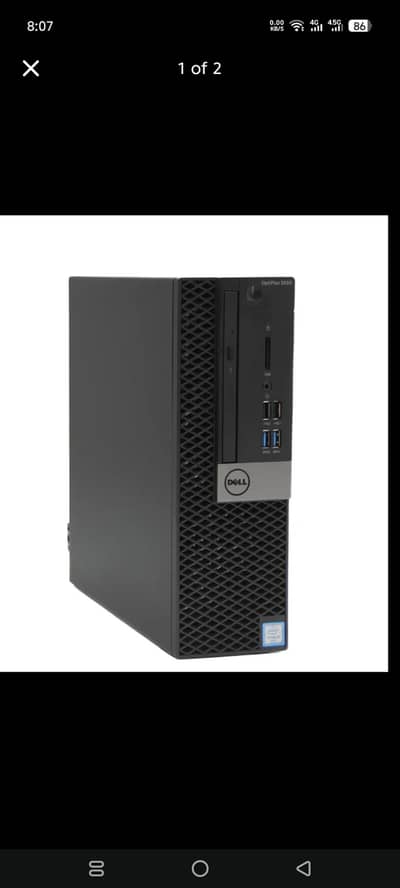 Dell optiplex 5050 core I5 7 Generation. 3.5 GHZ 4Core+8gb Ram DDR4+128