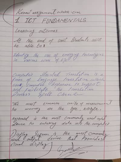 writing assignment