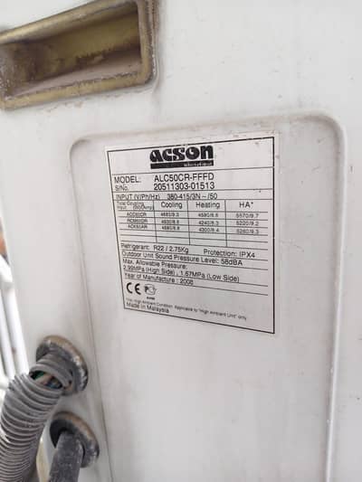 Acson 4 Ton AC – Used – Excellent Working Condition