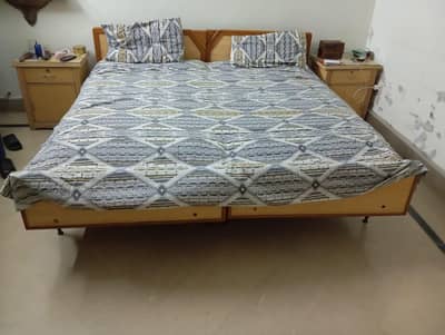 2 Single Wooden Beds for Sale