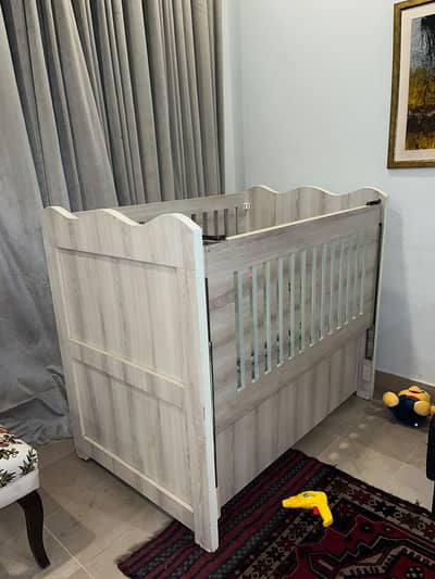 Wooden Baby Cot | Good Condition | Rs. 20,000