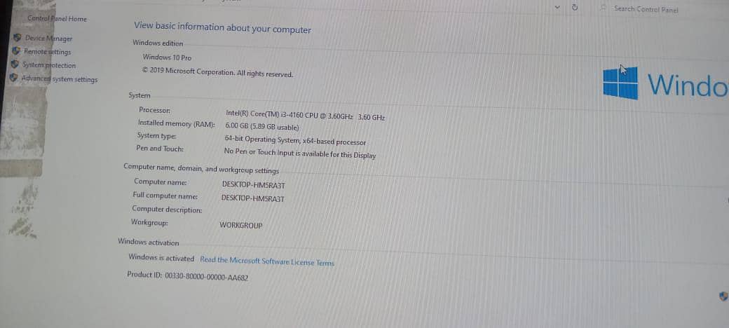 CPU machine core i7 v pro 3