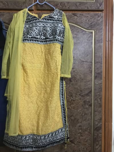 Net shirt with duppata