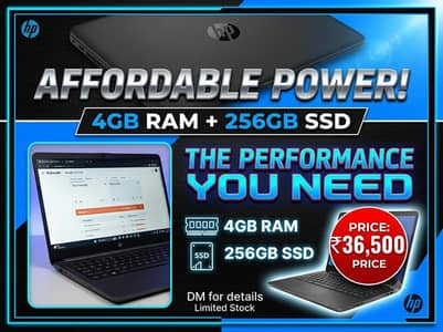 HP laptop core i3 4GB / 256 GB SSD