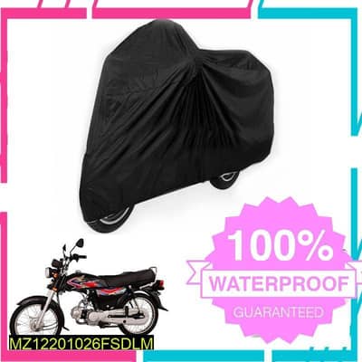 Premium Quality Motorbike Parachute Cover Black Waterproof