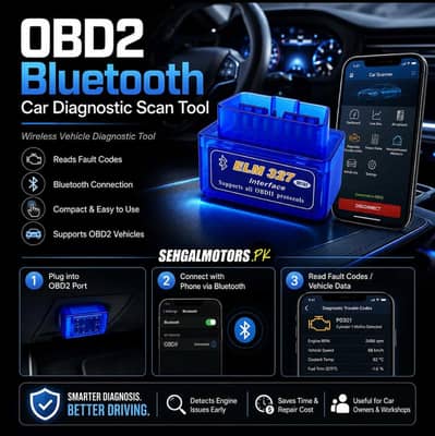 Mini ELM327 OBD V2.1 OBD2 Bluetooth Auto Scanner Car Tester
