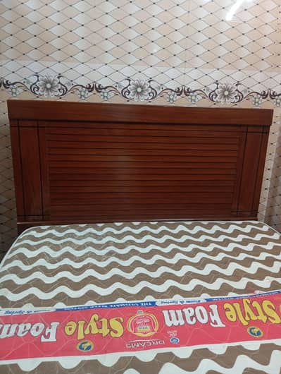 Double Wooden Bed
