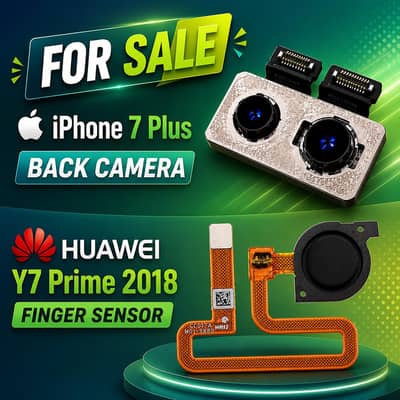 Original iPhone 7 Plus Back Camera   Huawei Y7 Prime 2018 Fingerprint
