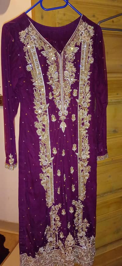 Embroidered heavy dress