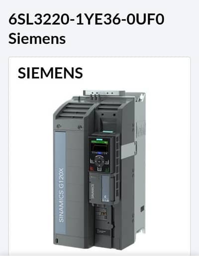 Siemens SINAMICS G120X Variable Frequency Drive (VFD) / Inverter