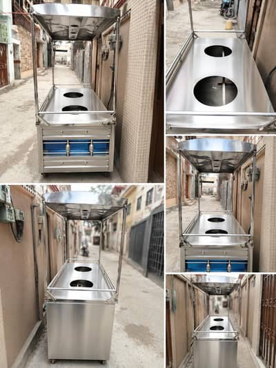 strong stainless steel biryani counter