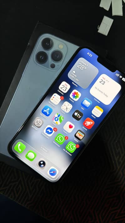 iPhone 13 pro max 128GB PTA Approved 90BH 9/10 with box