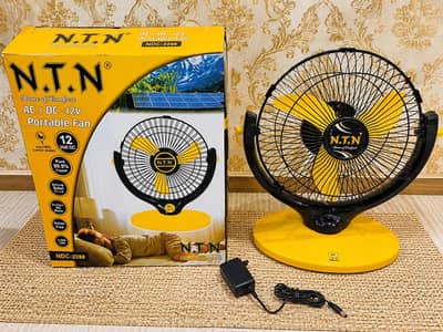 Rechargeable fan + ring light