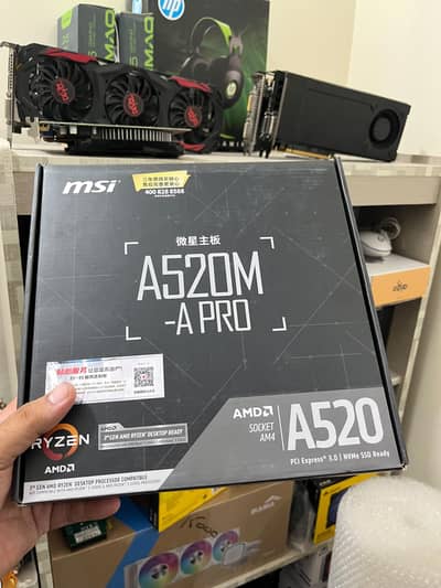 msi a520 and colourful box paxk b450 available