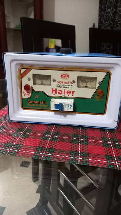 Haier 3000 Watts Automatic Voltage Stabilizer (10/10 Condition)