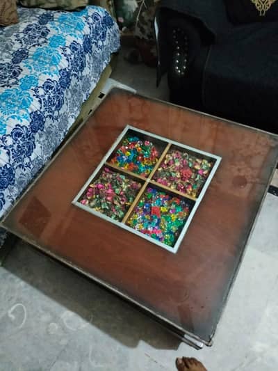 beautiful wood center table for sale