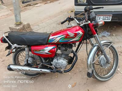 Honda CG 125 Karachi number plate first owner