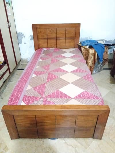 solid wood single bed