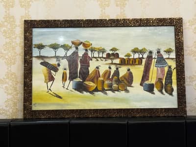 Hand painted wall art